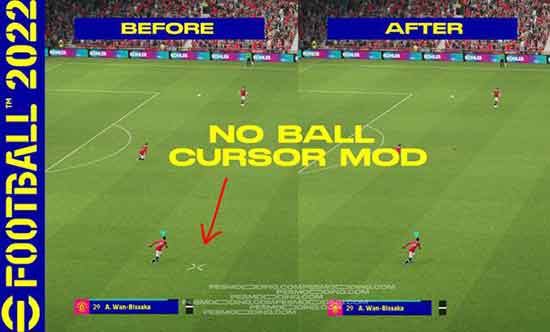 eFootball 2022 No Ball Cursor Mod v2.0.0