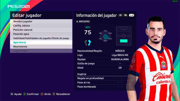 PES 2021 Antonio Briseño From FIFA 22