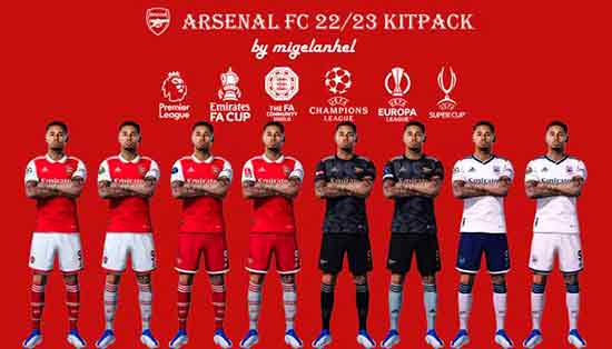 PES 2021 Arsenal FC 22-23 Kitpack Update