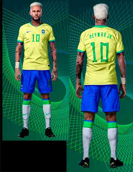 PES 2021 Brazil Home Kit 2022 WC
