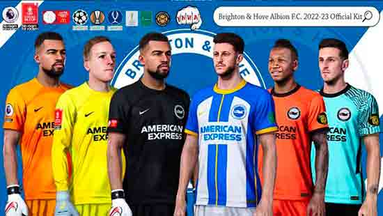 PES 2021 Brighton & Hove Albion Official Kit 2022/23