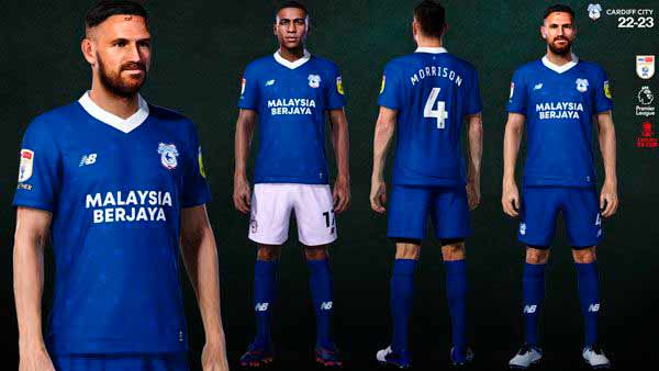 PES 2021 Cardiff City Official kit 2022/23