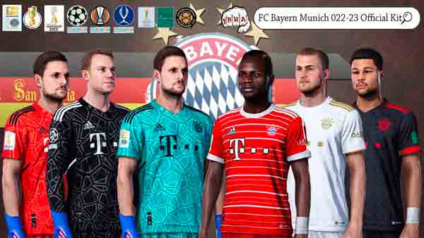 PES 2021 FC Bayern Munich Official Kit 2022/23