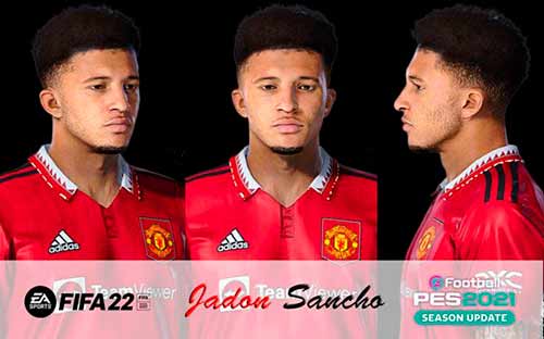 PES 2021 Jadon Sancho Face + Tattoo
