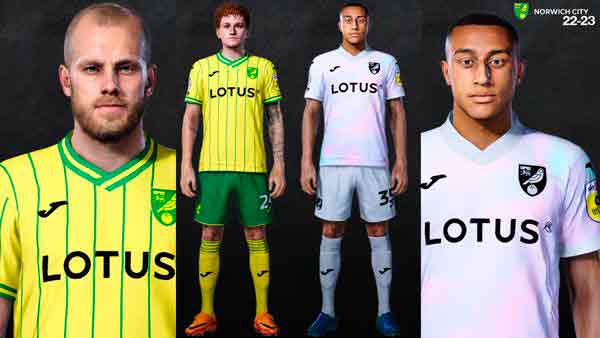 PES 2021 Norwich City FC Official kit 2022
