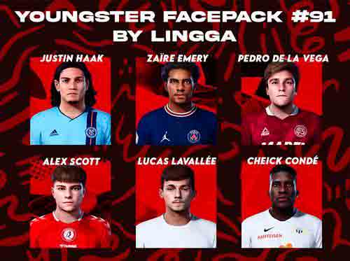 PES 2021 Youngster v91 Facepack
