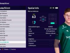 PES 2021 Face Marcus Andersen