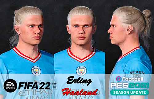 PES 2021 Haaland Face From FIFA 22