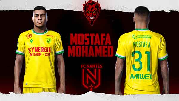 PES 2021 Mostafa Mohamed (FC Nantes) by BeratCFC, patches