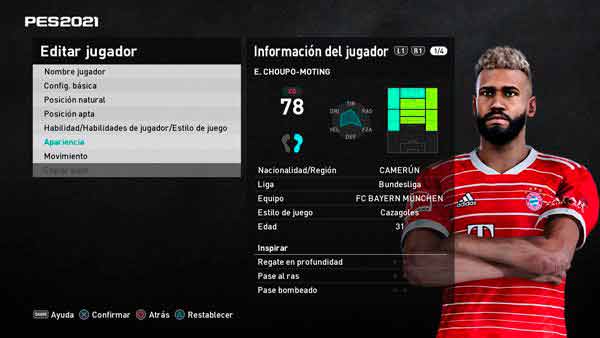 PES 2021 New Look Choupo-Moting