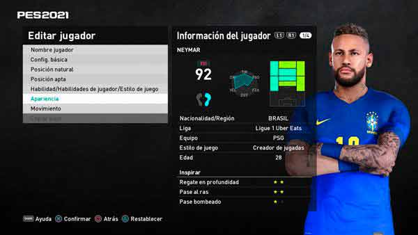 PES 2021 New Look Neymar Jr