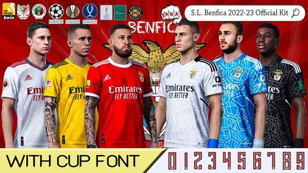 PES 2021 SL Benfica Official Kit 2023