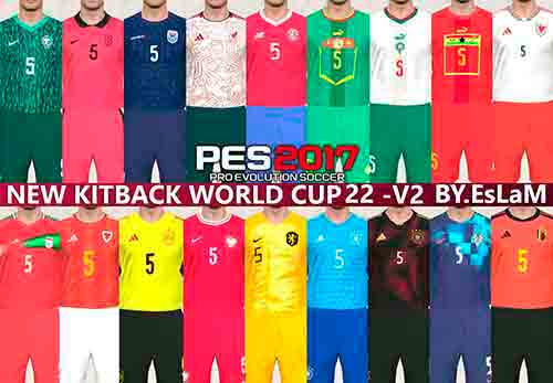 PES 2017 New Kits World Cup 2022 v2