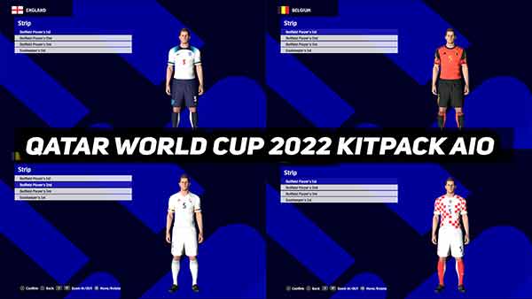PES 2017 Qatar WC Kitpack 2022 (AIO), patches and mods