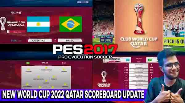 PES 2017 World Cup 2022 Scoreboard Update