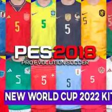 PES 2018 New WC 2022 Kits Update