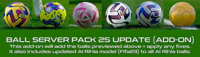 PES 2021 BallServer Pack V25 Update