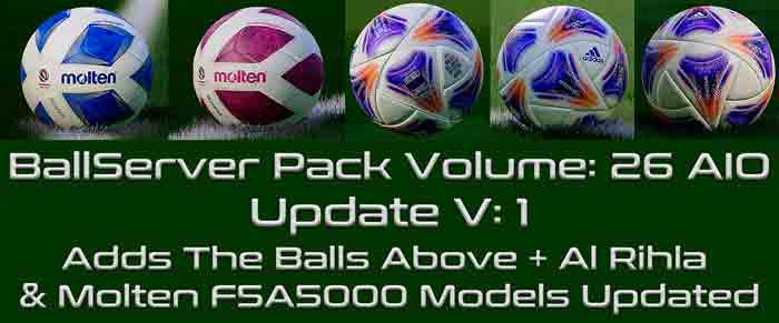 PES 2021 BallServer Pack V26 Update