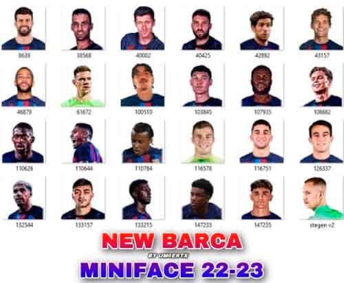 PES 2021 Barcelona Miniface New Update