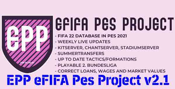 PES 2021 EPP eFIFA Pes Project v2.1