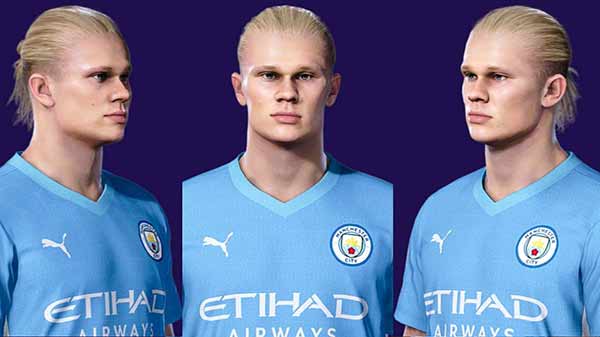 PES 2021 Erling Haaland (eFootball 23) by HED, patch and mods