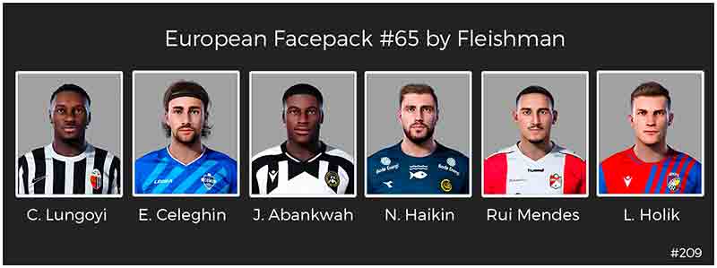PES 2021 European Facepack v65 by Flieshman, patch and mods