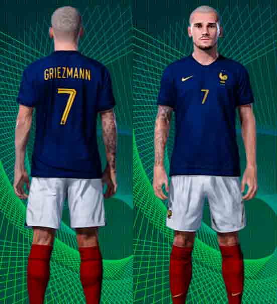 PES 2021 France Home Kit 2022 WC