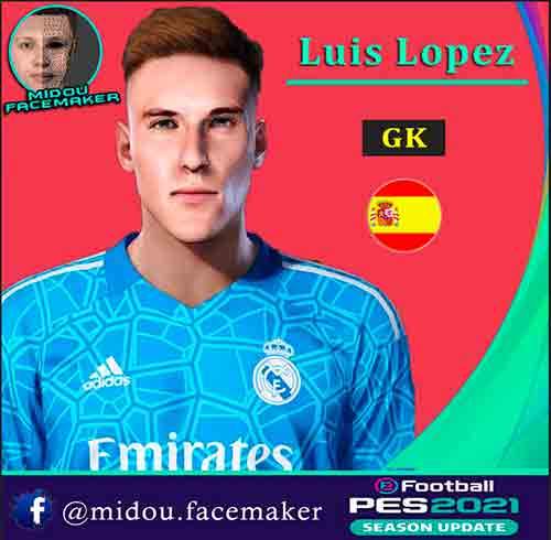 PES 2021 Luis Lopez Face