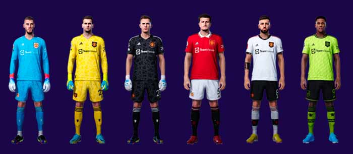 PES 2021 Manchester United Full Kits 2023