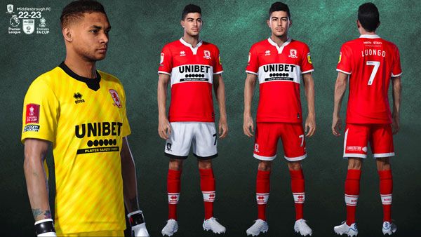 PES 2021 Middlesbrough FC Kit Update 2022-23, patch and mods