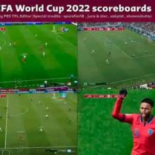 PES 2021 New FIFA WC 2022 Scoreboard Update