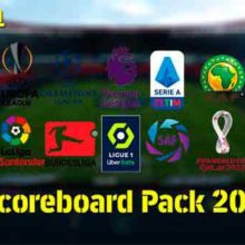 PES 2021 New Scoreboard Pack 2023 AIO