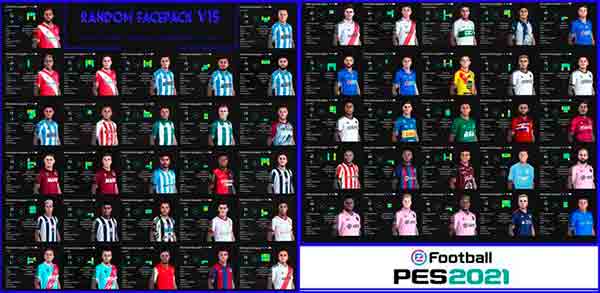 PES 2021 Random Facepack v15