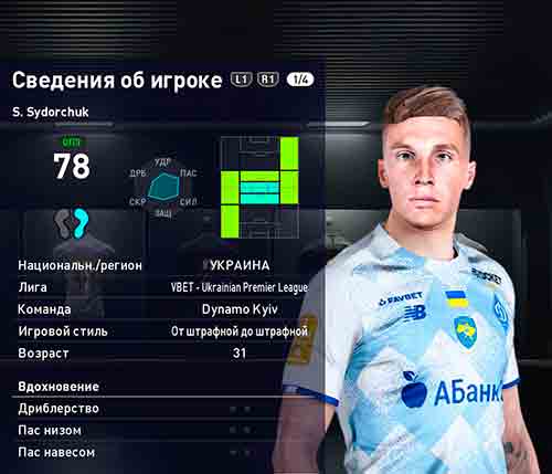 PES 2021 Sergiy Sydorchuk Face