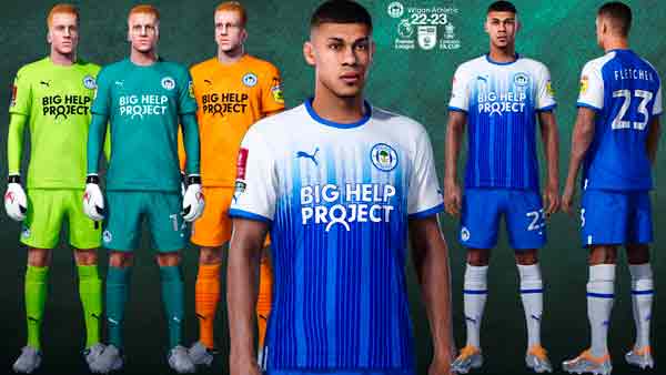 PES 2021 Wigan Athletic FC Kit Update 2023