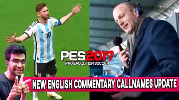 PES 2017 English Commentary & Update Callnames