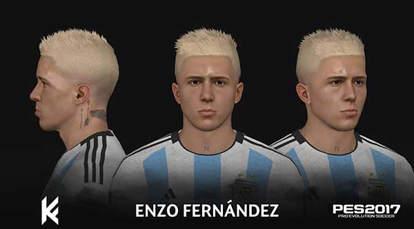 PES 2017 Enzo Fernández Face