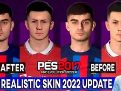 PES 2017 New Realistic Skin Update 2022