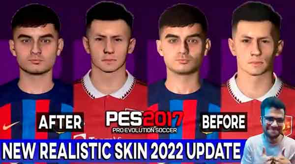 PES 2017 New Realistic Skin Update 2022