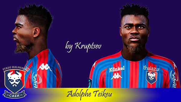 PES 2021 Adolphe Teikeu Face by Kruptsev, patches and mods