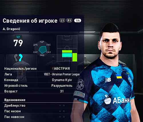 PES 2021 Aleksandar Dragovic Face