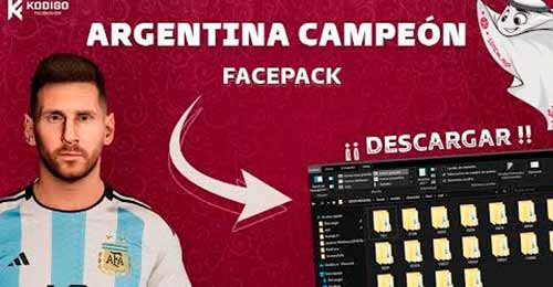 PES 2021 Facepack Argentina WC Champion