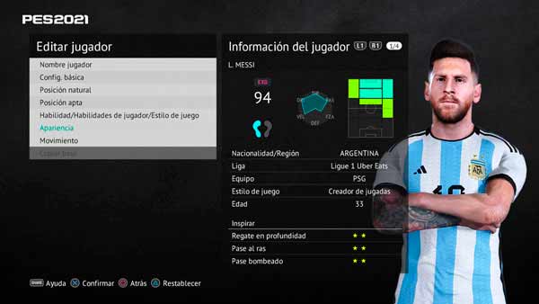 PES 2021 Lionel Messi Update #11.12.22