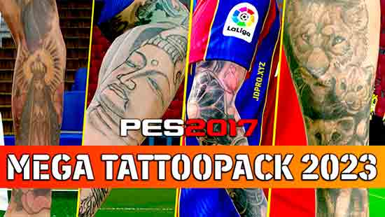 PES 2017 Mega Tattopack 2022/23
