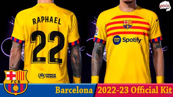 PES 2021 Barcelona 4th Official Kit 2023