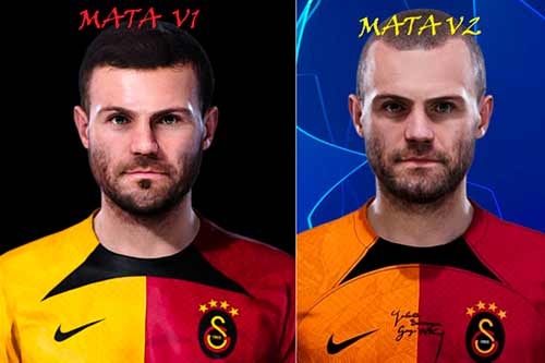PES 2021 Face Juan Mata v1 and v2