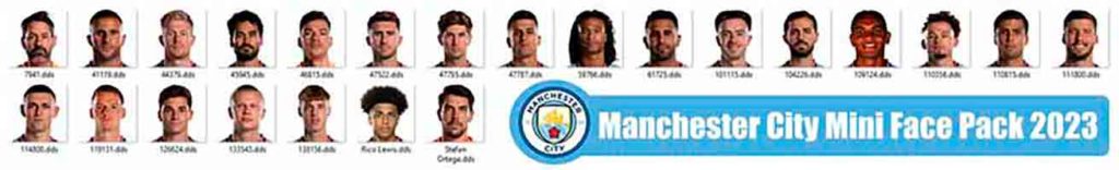 PES 2021 Manchester City Minifaces 2023