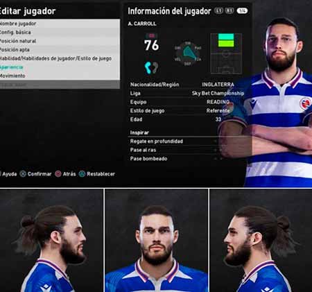 PES 2021 Andy Carroll Face 2023