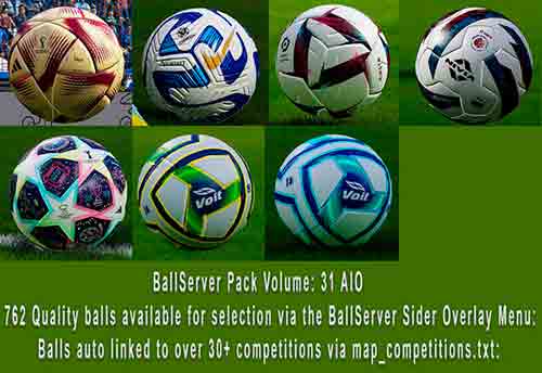 PES 2021 BallServer Pack v31 AIO