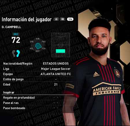 PES 2021 George Campbell Face by ModderfaceMX, patch & mods